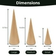 thumbnail image 5 of Brown Paper Mache Craft Cones Variety Pack- 3 Sizes-Set of 12-by Smalltown Home, 5 of 8