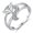 White, variant on Themed Copper Ring with Zircon Inlay Korean Style Jewelry