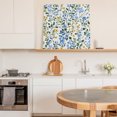 thumbnail image 6 of Blue Yellow Floral Spring Wall Art Painting on Canvas, Green Pastoral Summer Botanical Canvas Art Home Prints Wall Art Framed Modern Artwork for Living Room Bedroom Wall Decor 20x20in, 6 of 9