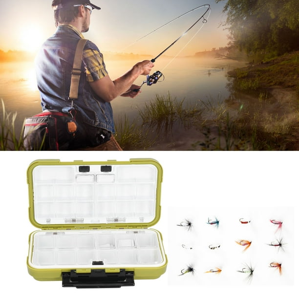 Rdeghly Waterproof Fishing Lures Box Fishing Tackle Box Storage Containers  For Outdoor 