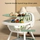 thumbnail image 3 of Mesa de Comedor Plegable Multifuncional para bebé Silla Alta para bebé Silla de Comedor Portátil para bebé con Bandeja Doble y Ruedas Silenciosas ANGGREK  Otros, 3 of 8