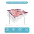 thumbnail image 4 of Full Size Quilt Bedding Set, Pink Rose Flowers Reversible Summer Quilt 3 Pieces, Romantic Floral Blossom Watercolor Lightweight Bedspreads Coverlets with 2 Pillow Shams for All Seasons, 4 of 5