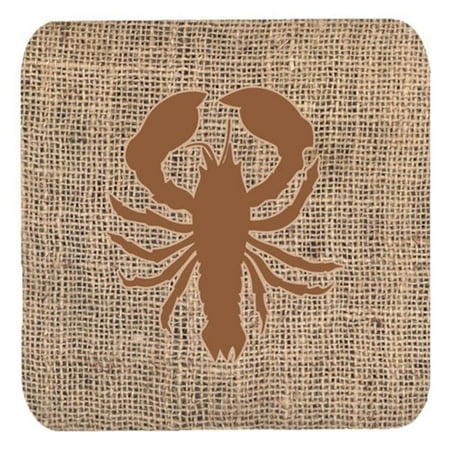 

Lobster Burlap And Brown Foam Coasters Set Of 4
