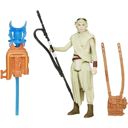 Star Wars Rey (Jakku) Action Figure, Includes 2 Accessories and Projectile