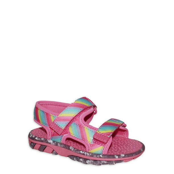 Wonder Nation Toddler Girls Trail Sandals, Sizes 7-12 - Walmart.com