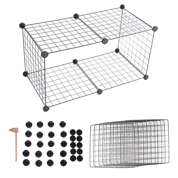 Valla Para Perros Valla Modulable Para Mascotas BAKAJI - Paneles De Metal, 77x80 Cm, Con Puerta, Para Perros, Gatos, Conejos Valla Para Conejos Hámsters Valla Para Perros Valla Modulable Para Mascotas BAKAJI - Paneles De Metal, 77x80 Cm, Con Puerta, Para Perros, Gatos, Conejos Valla Para Conejos Hámsters