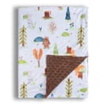 thumbnail image 1 of Manta para bebé Donsonny Forest Bear 76 x 102 cm Soft Minky, 1 of 7