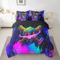 thumbnail image 2 of Castle Fairy Baseball Print Twin Bedding Sets,Graffiti Splash Bedding Comforter Set, 2 of 8