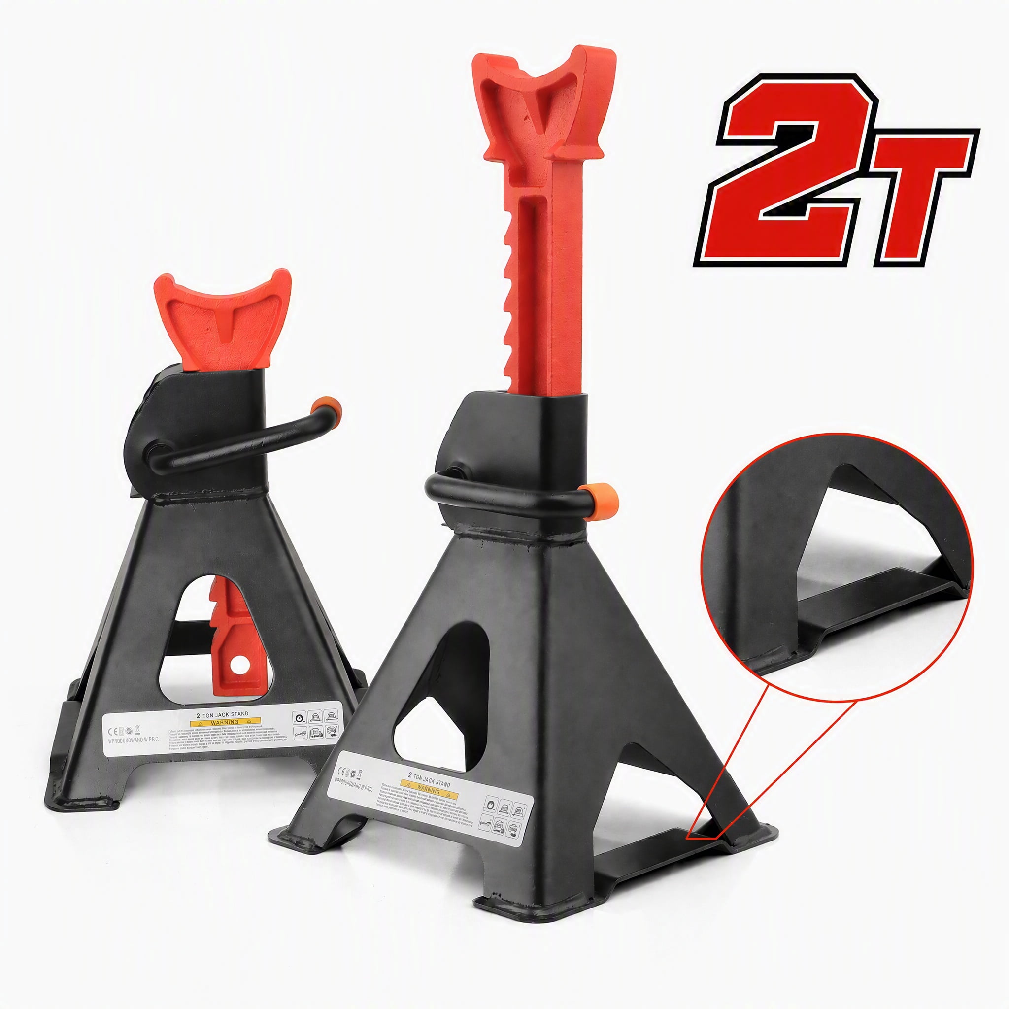 Torin, Heavy Duty Car Jack Stands, W43005AB, 3 Ton, Black