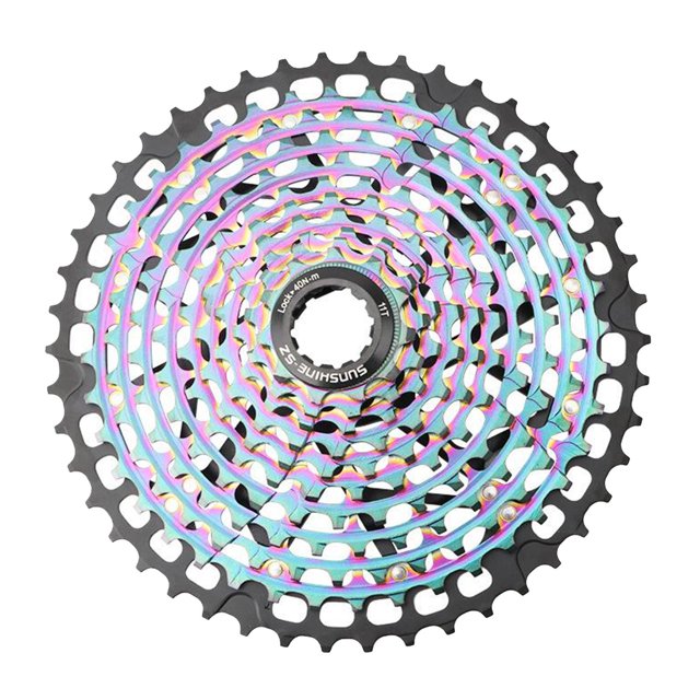 Rueda libre de casete de bicicleta de lujo 111-46T/50T 11 reemplazo de casetes de volante de 12 velocidades-fácil instalación, alto rendimiento, suave - 11S 11-46T de color 11S 11-46T Coloreado Sunnimix Rueda libre de casete de bicicleta