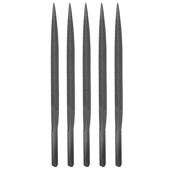 Uxcell 5pcs Pneumatic Air File 3/16" x 5" (5mm X 130mm) Triangular Extra Coarse Tooth Industrial Grade Files Tools for Reciprocating Saw Grinding Metal Polishing Milling Sharpening