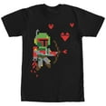 thumbnail image 2 of Men's Star Wars Valentine's Day Boba Fett Cupid  Graphic Tee Black Small, 2 of 4