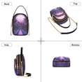 thumbnail image 3 of FORMRS Crossbody Bag for Women Quilted Travel Shoulder Cell Phone Purse with Chain Strap Handbag, Pink Road, 3 of 7