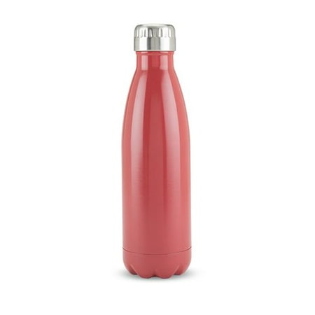 Steel Wall Case Hot Water Bottle, 500ml Double Wall Stainless Steel Insulated Water Bottle, Red (Sold by Case, Pack of 4) ()