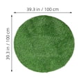 thumbnail image 2 of TEHAUX Fake Grass Mat Circular Artificial Turf Green Plastic Table Centerpiece Rug, 2 of 7