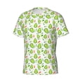 thumbnail image 5 of Vsdgher Kawaii Avocado Print Men's Dry Fit Mesh Athletic Shirts Moisture Wicking Tennis T-Shirt Tops, 5 of 9