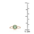 thumbnail image 5 of AoneJewelry 1.25 Carat Green Amethyst Oval Shape Ring In 10K Solid Rose, White & Yellow Gold, 5 of 5