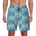 thumbnail image 2 of Picia Best Dad Ever pattern Mens Swim Trunks with Compression Liner Stretch Beach Shorts Quick Dry with Zipper Pockets No-Chafing Board Shorts-XX-Large, 2 of 9