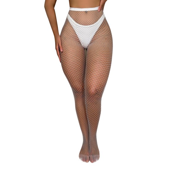 ZIXKCGDSE Pantyhose for Women, Sheer Tights Mesh Stockings, Breathable Fit Fishing Net Socks One Size