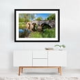 thumbnail image 2 of Burnside Bridge and Witness Tree - Sharpsburg Maryland Photography Bridge Landscape Nature Scenic Water Rural Flowers Black Framed Wall Art Print 12 x 18 inches, 2 of 4