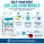 Dr. Colbert, MD Super K2 | Divine Health | MK-7 | Vitamin K2 | 200mcg | 30 Day Supply | 120 Capsules