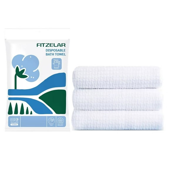 3 Pcs Large Travel Towels Disposable Bath Towels for Travel Gym 55" x 28"（140cm x 70cm）