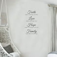thumbnail image 2 of Wall Art Stickers for Living Room Faith Makes All Things Possible, Love Makes All Things Easy, Hope Make All Things Work, and Family Makes Life Worth Living Inspirational Quote Sayings Decal Home, 2 of 7