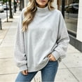 thumbnail image 6 of Azrian Women’s Color Block Sweatshirt,Ladies Contrast Sleeve Pullover Sizes S-3XL, 6 of 6