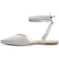 thumbnail image 3 of Journee Womens Theia Tie Up Pointed Toe Ballet Flats, 3 of 10