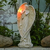 Wonder Garden Solar Angel Statue, Large Resin Outdoor Decor with ...