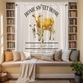 thumbnail image 3 of Farmhouse Cow Kitchen Curtains, Vintage Animal Life Better Abstract Text Light Filtering Window Curtain Panels, 2Pcs Rod Pocket Window Treatments Set for Living Room Bathroom Bedroom 42x63 Inches, 3 of 9