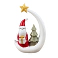 thumbnail image 2 of Christmas Resin Tabletop Figurine, Festive Indoor Desktop Decoration，Ornament,Christmas Holiday Centerpiece for Xmas Shelf, Mantel and Living Room Home Seasonal Decor,6x4Inch, 2 of 4