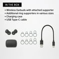 thumbnail image 2 of Sony WFL900/H LinkBuds Truly Wireless Earbuds Headphones w/ Alexa Built-in, Gray Bundle with Deco Photo Microfiber Cleaning Cloth and 1 YR CPS Enhanced Protection Pack, 2 of 12