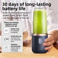 thumbnail image 5 of Portable Personal Electric USB Juicer，400ML Mini Blender Portable Blender For Shakes and Smoothies juice,6 Blades Great for Mixing,Compact,Convenient and Versatile (Blue), 5 of 10
