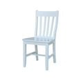 thumbnail image 3 of 36" x 36" Solid Wood Dining Table with 2 Chairs in White - 3 Piece Set, 3 of 8
