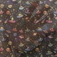 thumbnail image 3 of Space Tulle Curtains with Rod Pocket, Cosmos Design with Shooting Stars and Colorful Polka Dots Alien Spacecrafts Cartoon, Sheer Drape for Wedding Party 2 Panels, 7 Sizes, Multicolor, by Ambesonne, 3 of 3