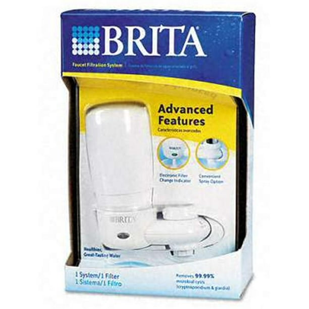 Brita 42201-2-WHT Ultra Filtre de Robinet - Pack Blanc de 4