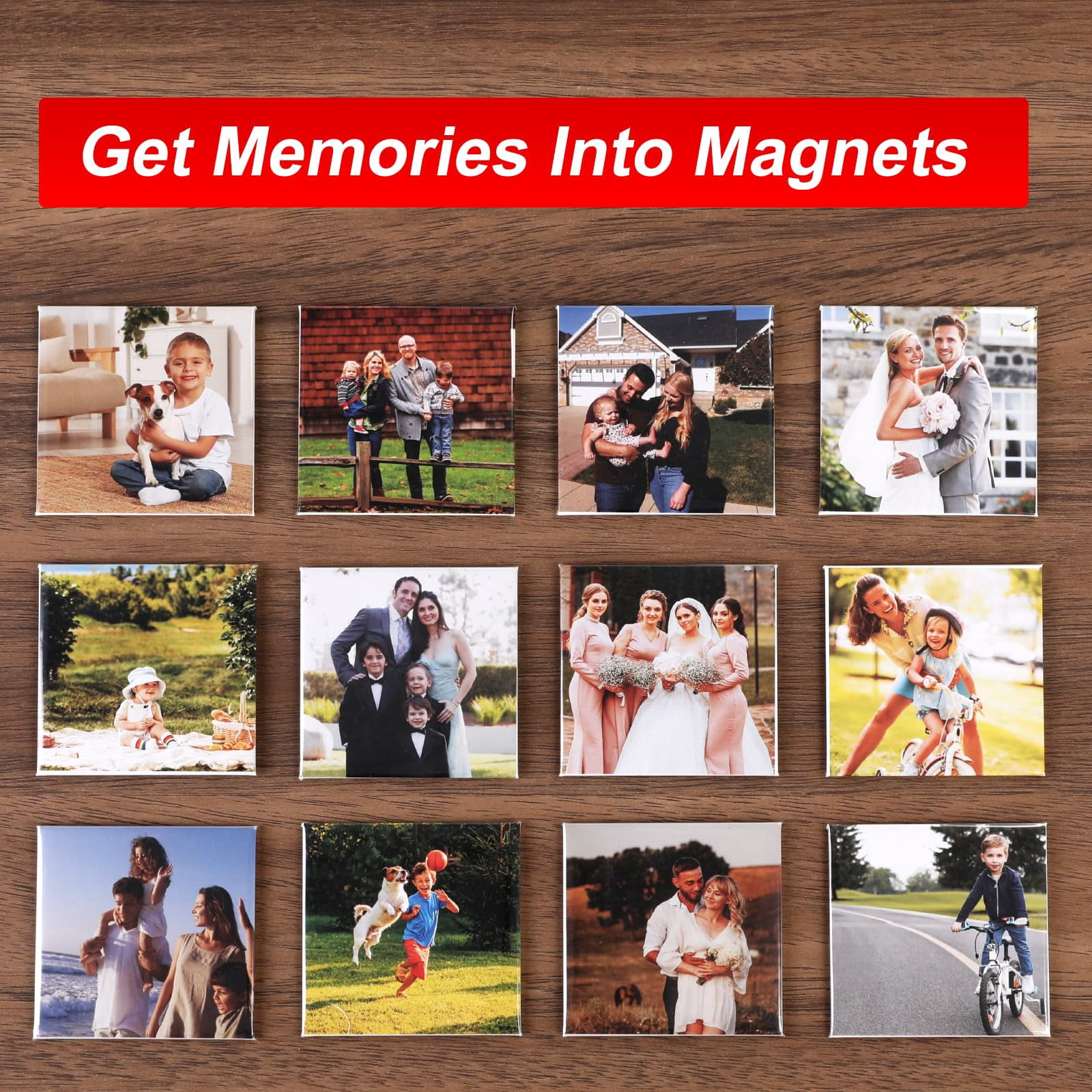 1000sets Cardboard Magnet 2x2inch Materials DIY Fridge Magnet Materials