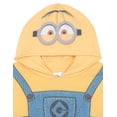 thumbnail image 4 of Minions Little Kids' Boy or Girl Cosplay Hooded T-Shirt Yellow Denim Blue, 4 of 5