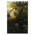 thumbnail image 5 of Monkey Leaves Flowers Black Out Curtains 72 Inch Length Curtains for Sliding Glass Doors Bedroom Living Room 2 Pack, 5 of 6