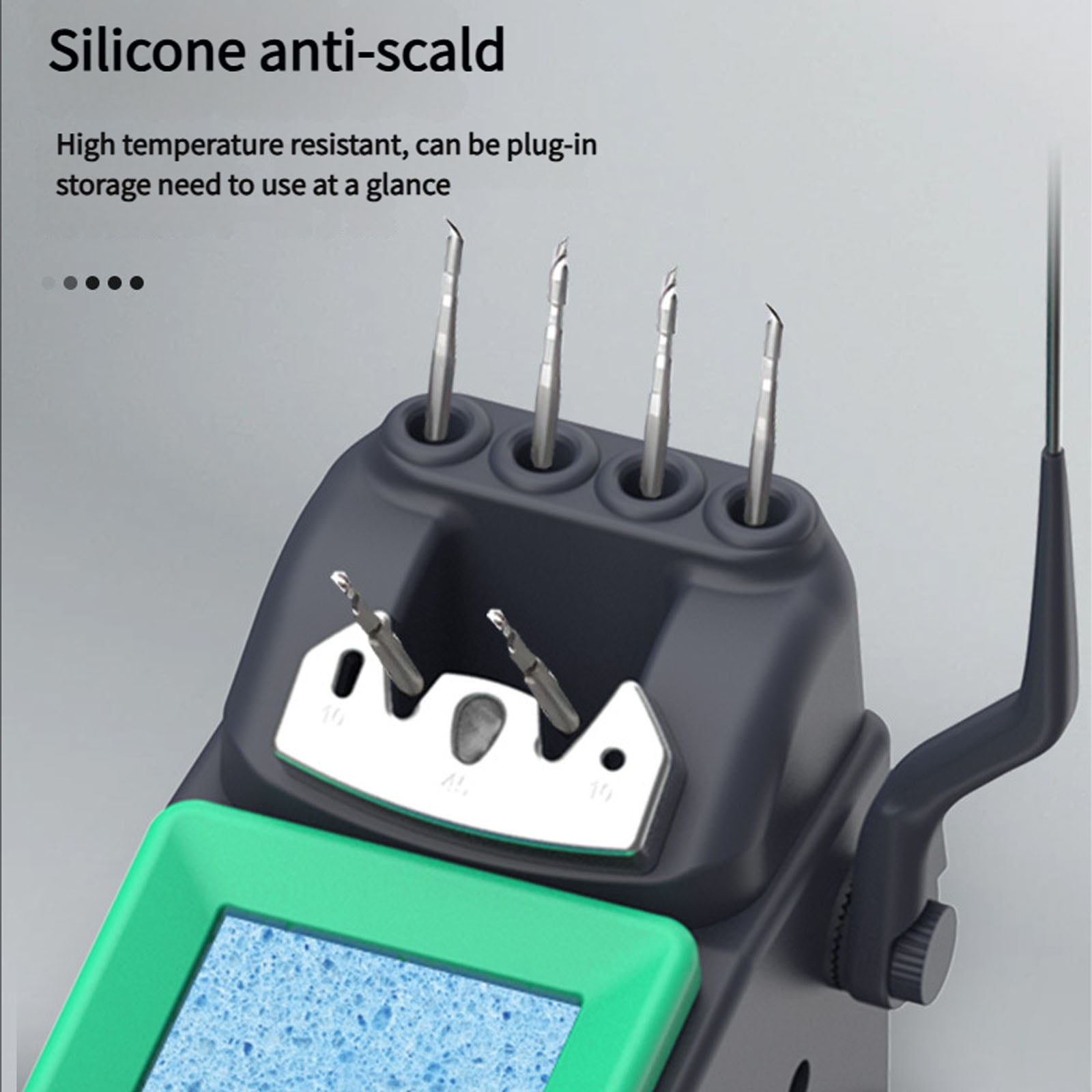 Soldering Iron Holder for C210 and C245 Welding Stations with Sleep Function and Multiple Accessories