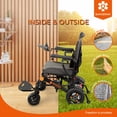 thumbnail image 2 of Bangeran Pegasus Small Electric Pediatric Wheelchair, Solid Flat-Free Wheels, Bult-in LED Headlights with Turn Signals, Lightweight 20kg - Black, 2 of 10