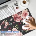 thumbnail image 4 of Long Mouse Pads for Desk,Pioneer Flower Floral Print Pattern Desk Mats on Top Of Desks, Desk Mouse Pad Extra Large with 3mm Non-Slip Base and Stitched Edge for Gaming,Office,Work,Home 31.5"x11.8", 4 of 6