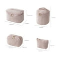 thumbnail image 3 of Giunmcul Today Discount Travel Portable Velvet Corduroy Makeup Toiletry Bag Set Large Opening Multi Purpose Pouches for Organized Storage, 3 of 5