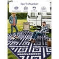 thumbnail image 2 of Outdoor Rug x Reversible Mats Outdoor Area Rug Plastic Straw Rug Geometric Rv Mat for Patio Camping Rv Picnic Backyard Deck Balcony Porch Beach Trailer ( ), 2 of 7