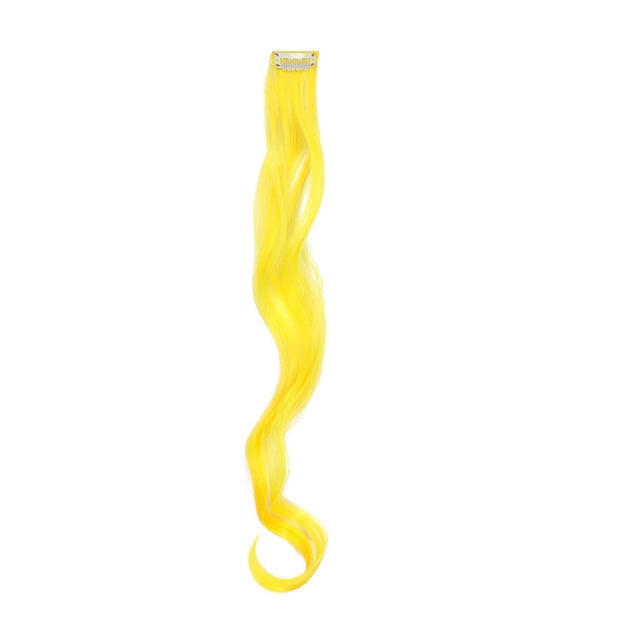 Wweixi Extension de Cheveux à Clip pour Femmes, Postiches Lisses, Fibre Résistante aux Hautes Températures, Mèches, Extensions, Perruque pour Fête, Bar, 2C/bouclé