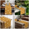 thumbnail image 5 of Vintage Yellow Orange Starfish Table Runner 60 Inches Long,Summer Coastal Beach Marine Cotton Linen Table Runners Dresser Scarves,Fabric Tabletop Scarf Furniture Cover for Home Dinner Party 13"x60", 5 of 9
