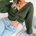 thumbnail image 6 of Womens Fall Fashion 2022! QLEICOM Sweaters for Women, Women's Fashion Casual Colorful Long Sleeve Off Shoulder Knit Sweater Crew Neck Sweater On Clearance, 6 of 6