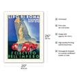 thumbnail image 2 of 1939 Circuit of the Empire (l’ Circuito Dell’Impero) - Italy Rome (Lido Di Roma) - Vintage Car Racing Poster - Fine Art Matte Paper Print (Unframed) 20x26in, 2 of 4