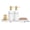 Gold-Freestanding, variant on Kitchen Soap Dispenser Set - 17fl oz Glass Bottle, Stainless Steel Pump, Instant Dry Tray and Dish Brush for Bathroom, Office, Hotel, Modern Kitchen Decor & Accessories, Gold